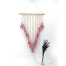Macrame Hanging Tapestries Tapestry Bohemian Tassel Curtain Wall Decor Pink