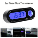 Car Electronic Clock Luminous Thermometer LED Digital Display Dashboard Clock ND