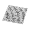 6pcs DIY Transparent Stamps Silicone Handbook Photo Cards Album Seals Decor