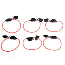 5x 30A 6V-36V Mini Waterproof Amp In Zine Stanard Blade Type Fuse Holder Auto Wã€