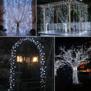 200 LED Solar String Light Outdoor Copper Wire Garland Lamp (Cool White) A