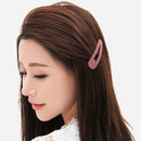 12Pcs Snap Hair Clips Set Frosted Hairpins Barrette Accessories For Girls Hollow