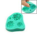 4 Cavities Rose Flower Silicone Mold Mould Sugar Craft Cake Decorating F FAL