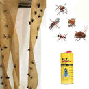 4 Rolls Catcher Ribbon Tape Insects Strips Paper Sticky Flies Glue E7O1 Tap V4O1