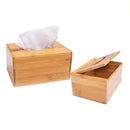 Tissue Box Natural Wood Bamboo Tissue Box Cover Holder Storage Desk Tissue Box