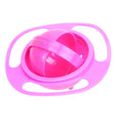 Baby Kids Feeding Dish Gyro Bowl Universal 360 Rotate Spill-Proof Bowl Plate