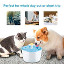 Cat Water Fountain, Flower Drinking Fountain 1.6L Pet Water Dispenser Super