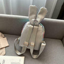 Sequins Cute Rabbit Backpack Bling Leather Women Girls School Bag (Style 1) A