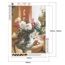 5D DIY Full Drill Diamond Painting Floral Cross Stitch Embroidery (C1004) A