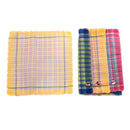 12 Mixed Pack Womens Classic Soft Handkerchiefs Plaid  Square Kerchief