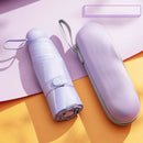 Mini Umbrella Kids Windproof Colorful Pocket Umbrella Rain Women Anti UV SunR8I9