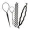 4 Pcs Hair Braiding Tool Ponytail Maker Kit Set DIY Hair Styling for Women&Girls