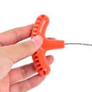 1x stainless steel wire saw outdoor camping emergency survival gear tools Chic O