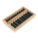 Portable 9 Column Wood Abacus Wooden Frame Japanese Student Calculator