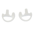 2 Way Walkie Talkie Headset PTT Mic Acoustic Tube Earpiece + Silicone Earbud