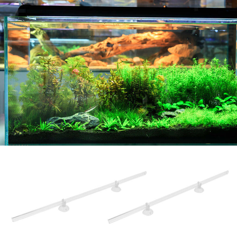 Glass Aquarium Feeding Dish + 450 MM Acrylic Tube Shrimp Feeder with Suction Cup