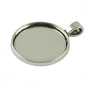 20Pcs Jewelry Making Crafts Supply Blank Charm Base Cabochon Settings Tray