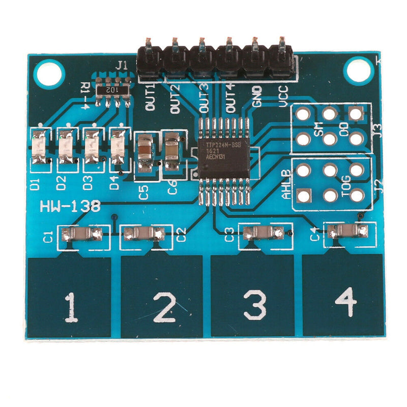 TTP224 4- Channel Digital Touch Sensor Module Capacitive Touch Switch Button  Kw