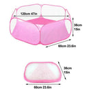 Small Animals Cage Tent Breathable Pet Playpen Open Outdoor/Indoor Exercise