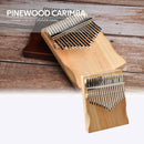 17 Keys Kalimba Pine Musical Instrument Thumb Finger Piano for Beginner