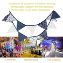3.2m Flower Pattern Hanging Flags Cotton Cloth Pennant Party Festival Decor