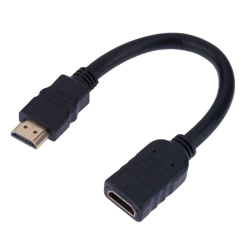 0.2M HDMI Male to Female TV Cable Cord Converter Adapter Extension Cable