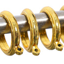 Plastic Curtain Rod Ring Net Rail Pole Hanging Hook Bracket Eyelets Golden