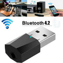 3.5mm Bluetooth 4.2 Adapter Wireless Audio Transmitter and Receiver f. PC Car TV