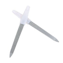 Dual sided stainless steel metal nail art file buffer manicure pedicure tool ME