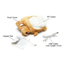 1 Pair Usb Powered Heated Gloves Cute Electric Winter Hands Warmer For Skii
