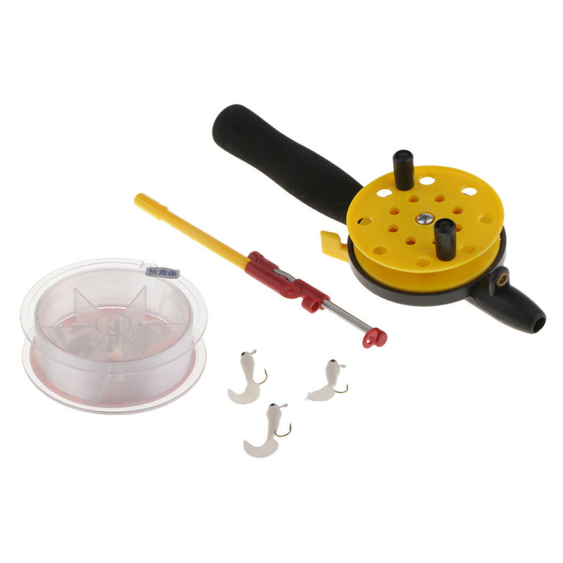 41cm Ice Fishing Rod and Reel Combos Detachable Portable Mini Pole with Reel