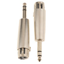 6.35mm 1/4 Inch Mono Male Plug to 3 Pin XLR Female Jack Stereo Audio Microphone