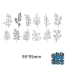 12 IN 1 Leave Cutting Dies Metal Stencil DIY Scrapbooking Embossing Paper Card #