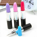 10pcs Novelty Lipstick shape Ball Point Ballpoint Pen Stationery Wr Deko Of A8K7