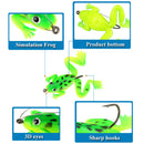 4Pcs Artificial Frog Premium Soft Bait 60mm 5.2g Silicone Bionic Fishing Bait BX
