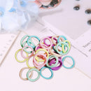 30pcs Girls Candy Color Hair Tie Rope Korean Women Headband Ponytail Holder A