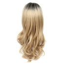 Long Ombre Brown Blonde High Density Heat Resistant Synthetic Wig For Hanne