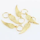 50pcs Hair  Braid Rings Shell Feather Cross Hair Loops Clips Accessories