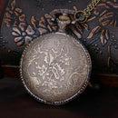 Korean version of the retro large DAD pocket watch alloy necklace watch poc D2R8