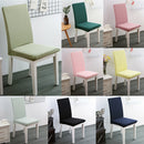 Removable Elastic Slipcovers Short Dining Room Chair Seat Cover Olive Green