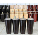 4Pcs 5'' Height Solid Wood Cone Sofa Legs Black Color Couch Furniture Feet