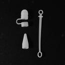 Anti-Lost Cap Holder + Nib Cover + Cable Tether For iPad Pro Pencil Clear