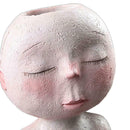 Statue Head Flowerpot Planter Sculpture Plant Pot Ornament Garden Decor...