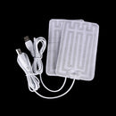 1pair 5V winter warm gloves usb  heated pads hand warmer 8*13cm pads B Bj