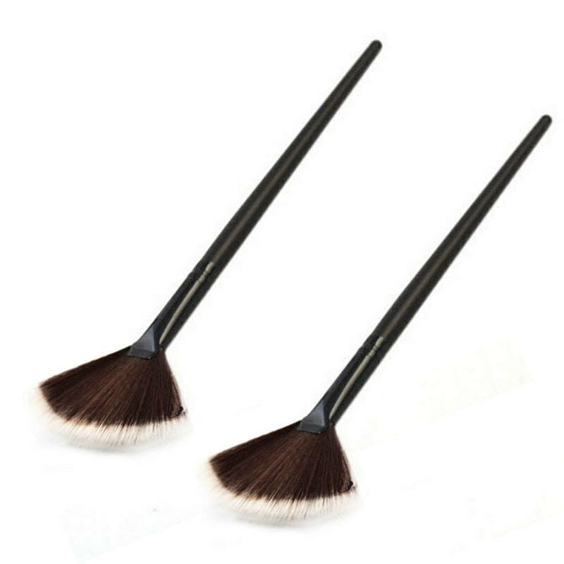 Pro Fan Shape Makeup Cosmetic Brush Blending Highlighter Contour Face Powder dfs