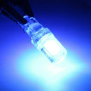 2PCS Ice Blue T10 W5W COB LED 5050 194 Car Light Lamp 12V Wedge Tail Side Bulb