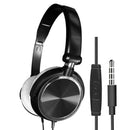 Foldable Deep Bass 3.5mm Wired Gaming Headphones for Phone/Computer black