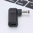90 Degree USB3.1 USB-C Type-C Female to 5.5 x 2.1mm DC Male Plug Adapter 18V-20V