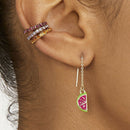6Pcs Fashion Ear Cuff Set Earring Women Colorful Crysatl Cartilage Ear Clip GiFT