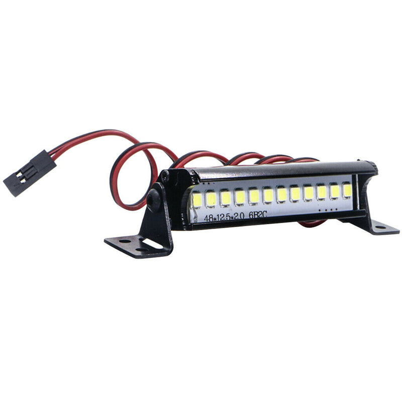Metal Roof Lamp LED Light Bar for 1/10 RC Rock Crawle SCX10 TRX4 D90 90048